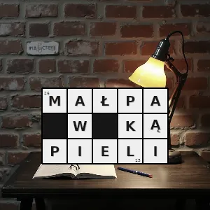 Hasło krzyżówkowe wiersz fredry - małpa w kąpieli – rozwiązanie, synonimy, podpowiedzi i definicje krzyżówkowe